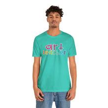 Load image into Gallery viewer, Heart Art Teacher Unisex Jersey Short Sleeve Tee
