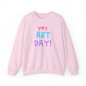 YAY, Art Day! Unisex Heavy Blend™ Crewneck Sweatshirt