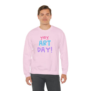 YAY, Art Day! Unisex Heavy Blend™ Crewneck Sweatshirt