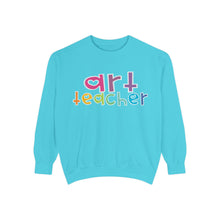 Load image into Gallery viewer, Art Teacher Heart Sweatshirt: Comfort Colors Tee
