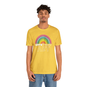 LETS MAKE ART Rainbow Unisex Jersey Short Sleeve Tee