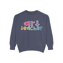 Load image into Gallery viewer, Art Teacher Heart Sweatshirt: Comfort Colors Tee
