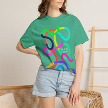 Load image into Gallery viewer, Abstract Rainbow Squiggle T-Shirt Comfort Colors— "Your Only Limit Is You"
