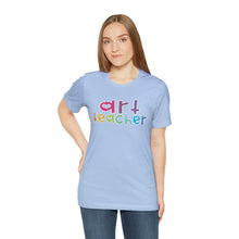 Load image into Gallery viewer, Heart Art Teacher Unisex Jersey Short Sleeve Tee
