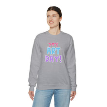Load image into Gallery viewer, YAY, Art Day! Unisex Heavy Blend™ Crewneck Sweatshirt
