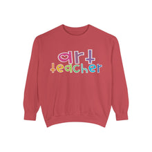 Load image into Gallery viewer, Art Teacher Heart Sweatshirt: Comfort Colors Tee
