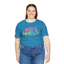 Load image into Gallery viewer, Heart Art Teacher Unisex Jersey Short Sleeve Tee

