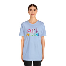 Load image into Gallery viewer, Heart Art Teacher Unisex Jersey Short Sleeve Tee
