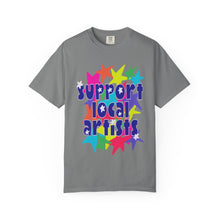 Load image into Gallery viewer, Support Local Artist Stars- Unisex Garment-Dyed T-shirt
