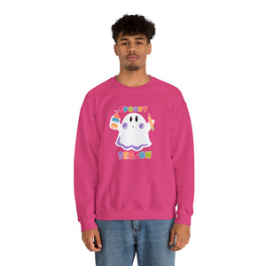 Spooky Art Teacher Season Unisex Heavy Blend™ Crewneck Sweatshirt
