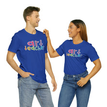 Load image into Gallery viewer, Heart Art Teacher Unisex Jersey Short Sleeve Tee
