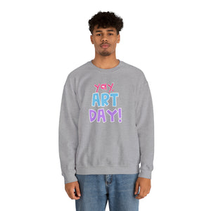 YAY, Art Day! Unisex Heavy Blend™ Crewneck Sweatshirt