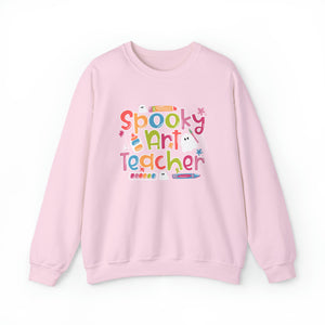 Spooky Art Teacher Unisex Heavy Blend™ Crewneck Sweatshirt