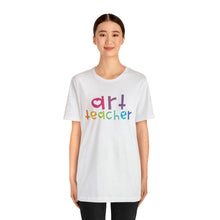 Load image into Gallery viewer, Heart Art Teacher Unisex Jersey Short Sleeve Tee
