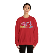 Load image into Gallery viewer, Heart Art Teacher Unisex Heavy Blend™ Crewneck Sweatshirt
