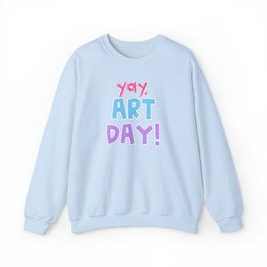 YAY, Art Day! Unisex Heavy Blend™ Crewneck Sweatshirt