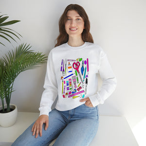 Art Supplies Unisex Heavy Blend™ Crewneck Sweatshirt