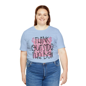 Think outside the box Unisex Jersey Short Sleeve Tee
