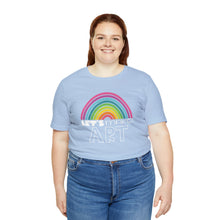 Load image into Gallery viewer, LETS MAKE ART Rainbow Unisex Jersey Short Sleeve Tee
