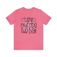 Load image into Gallery viewer, Think outside the box Unisex Jersey Short Sleeve Tee
