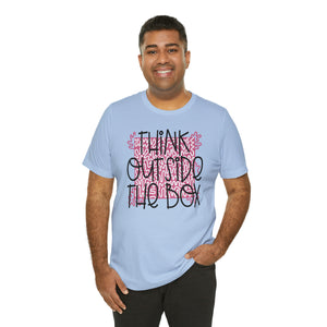 Think outside the box! Unisex Jersey Short Sleeve Tee