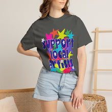 Load image into Gallery viewer, Support Local Artist Stars- Unisex Garment-Dyed T-shirt

