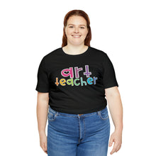 Load image into Gallery viewer, Heart Art Teacher Unisex Jersey Short Sleeve Tee
