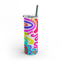 Load image into Gallery viewer, Organic Doodle Skinny Matte Tumbler, 20oz
