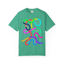 Load image into Gallery viewer, Abstract Rainbow Squiggle T-Shirt Comfort Colors— "Your Only Limit Is You"
