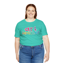 Load image into Gallery viewer, Heart Art Teacher Unisex Jersey Short Sleeve Tee
