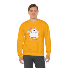 Load image into Gallery viewer, Spooky Art Teacher Season Unisex Heavy Blend™ Crewneck Sweatshirt

