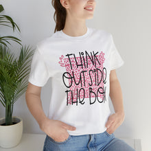 Load image into Gallery viewer, Think outside the box Unisex Jersey Short Sleeve Tee
