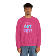 Load image into Gallery viewer, YAY, Art Day! Unisex Heavy Blend™ Crewneck Sweatshirt
