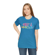 Load image into Gallery viewer, Heart Art Teacher Unisex Jersey Short Sleeve Tee
