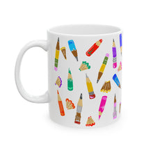 Load image into Gallery viewer, Tiny Pencils Mug — Artistic Teacher &amp; Student Coffee Cup (11oz/15oz)
