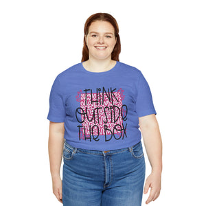 Think outside the box Unisex Jersey Short Sleeve Tee