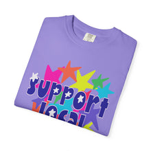 Load image into Gallery viewer, Support Local Artist Stars- Unisex Garment-Dyed T-shirt
