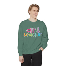Load image into Gallery viewer, Art Teacher Heart Sweatshirt: Comfort Colors Tee
