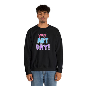 YAY, Art Day! Unisex Heavy Blend™ Crewneck Sweatshirt