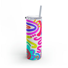 Load image into Gallery viewer, Organic Doodle Skinny Matte Tumbler, 20oz
