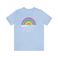 Load image into Gallery viewer, LETS MAKE ART Rainbow Unisex Jersey Short Sleeve Tee
