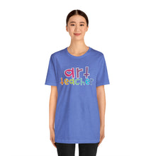 Load image into Gallery viewer, Heart Art Teacher Unisex Jersey Short Sleeve Tee
