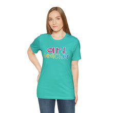 Load image into Gallery viewer, Heart Art Teacher Unisex Jersey Short Sleeve Tee
