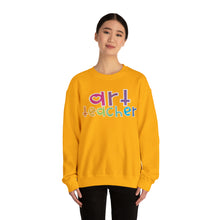 Load image into Gallery viewer, Heart Art Teacher Unisex Heavy Blend™ Crewneck Sweatshirt
