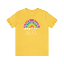 Load image into Gallery viewer, LETS MAKE ART Rainbow Unisex Jersey Short Sleeve Tee
