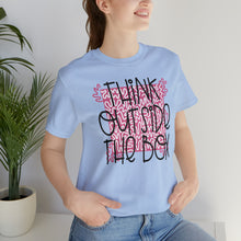 Load image into Gallery viewer, Think outside the box! Unisex Jersey Short Sleeve Tee
