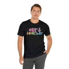 Load image into Gallery viewer, Heart Art Teacher Unisex Jersey Short Sleeve Tee
