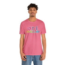 Load image into Gallery viewer, Heart Art Teacher Unisex Jersey Short Sleeve Tee
