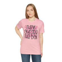 Load image into Gallery viewer, Think outside the box! Unisex Jersey Short Sleeve Tee
