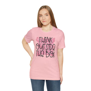 Think outside the box! Unisex Jersey Short Sleeve Tee